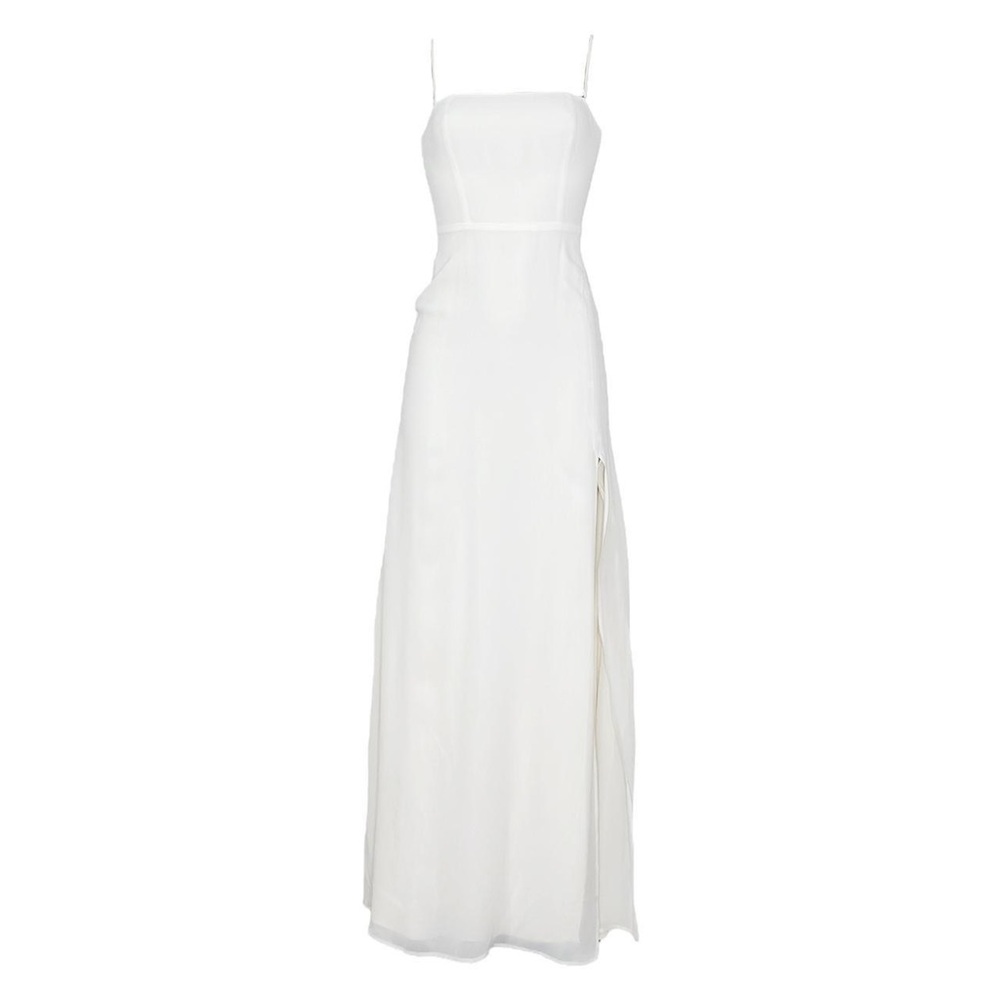 REFORMATION Ingrid Maxi Dress, Ivory, 0 (US)